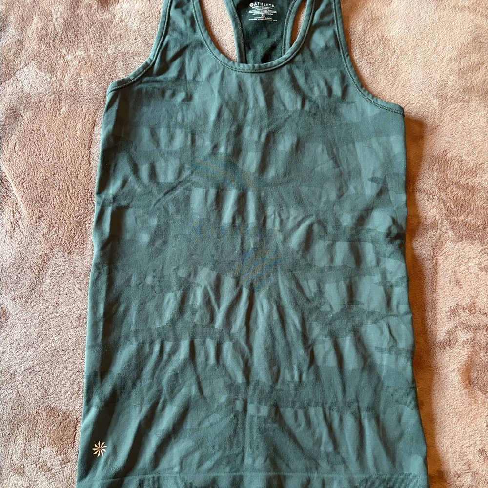 Athleta Forest Green Racerback Tank